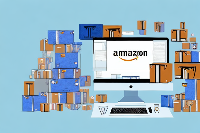 A computer screen displaying an amazon page with various items for sale