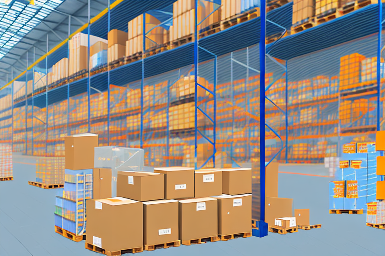 A warehouse filled with various products ready for shipment