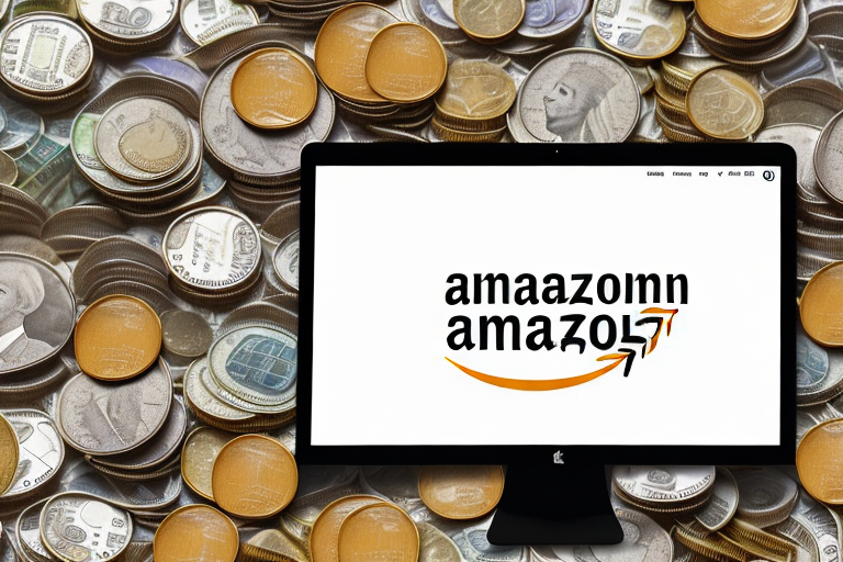 A computer screen displaying an amazon webpage with various items for sale