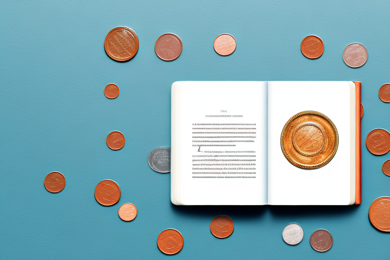 A book transforming into a pile of coins