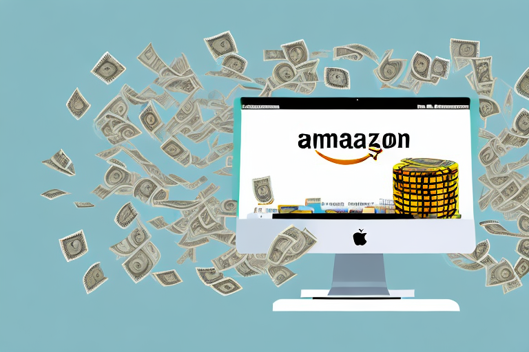 A computer screen displaying the amazon website