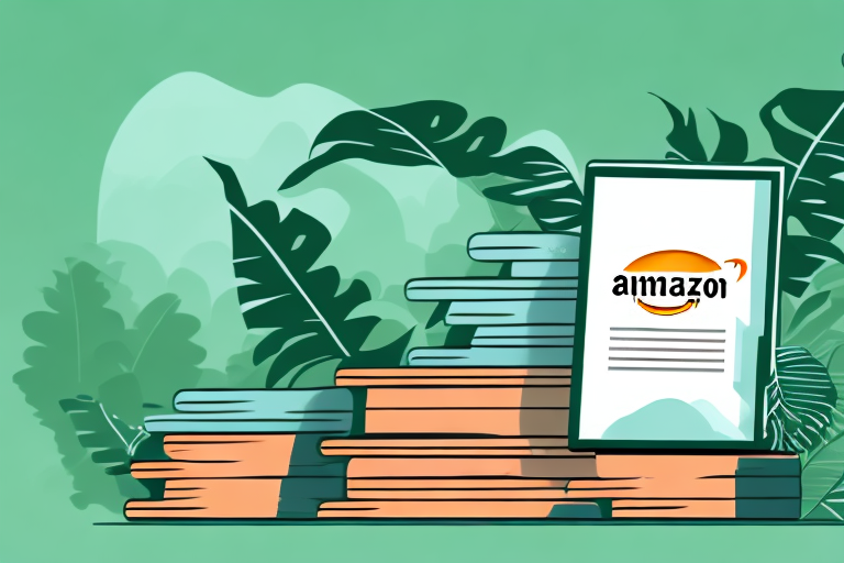 A pile of ebooks next to a growing money tree