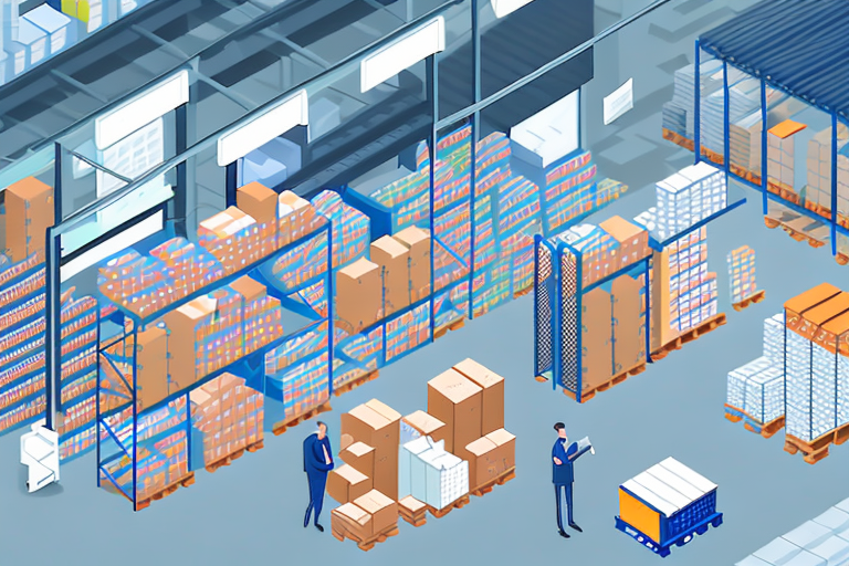 A complex yet organized warehouse filled with various types of products