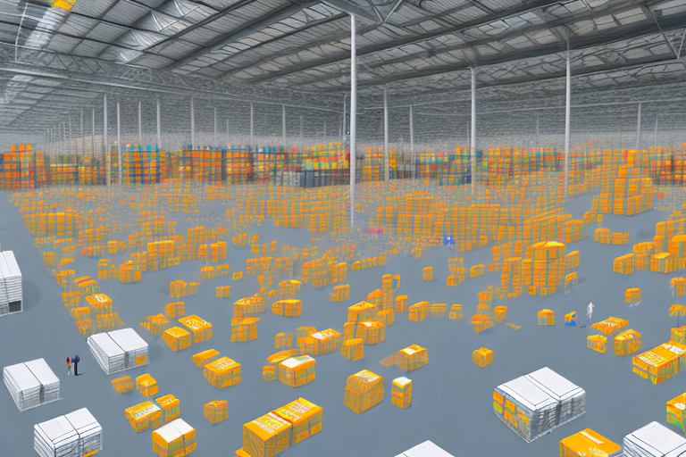 A large warehouse filled with packages