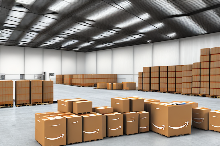 A warehouse with packages ready for dispatch