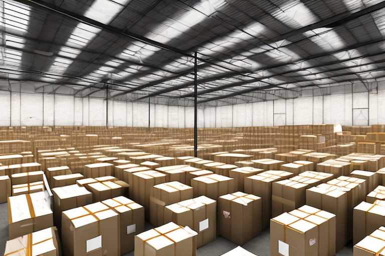 A warehouse filled with boxes