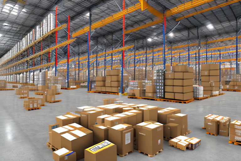 A warehouse filled with various types of products