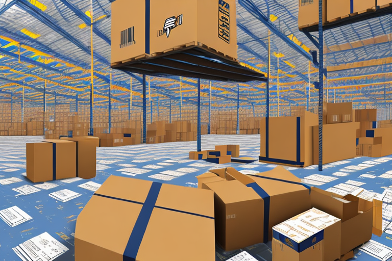 A warehouse filled with various sized boxes