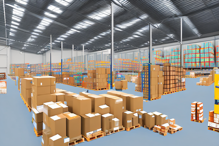 A warehouse filled with various types of products