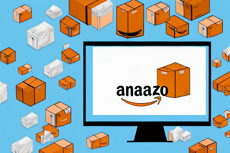 A computer screen showing a downloaded file with a suggestive amazon inventory icon