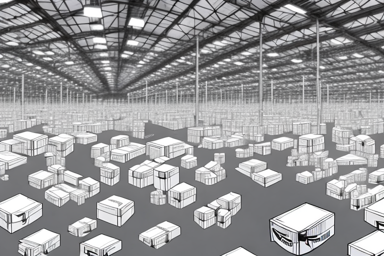 An amazon warehouse with scattered