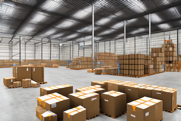 A warehouse filled with boxes