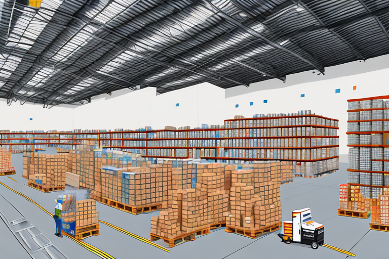 A warehouse filled with various types of products