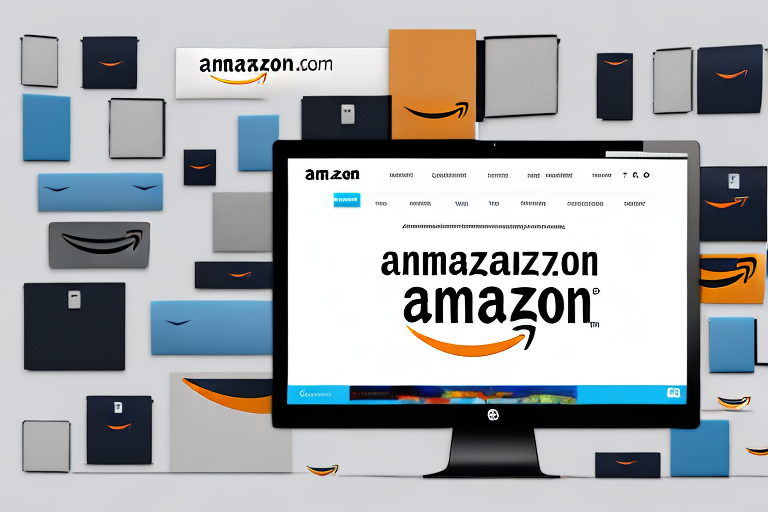 A computer screen displaying an amazon webpage with various product images