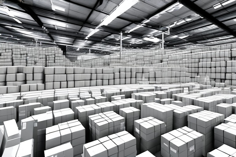 A warehouse filled with boxes