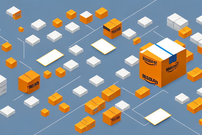 A warehouse filled with organized rows of boxes