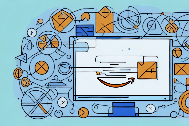 A computer screen showing an amazon interface with various inventory items