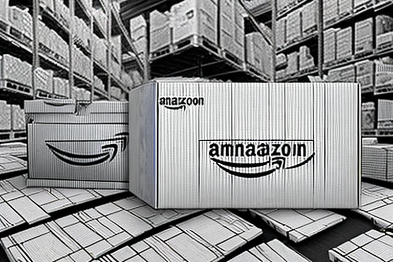 An amazon barcode on a box