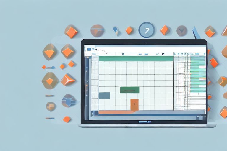 A computer screen displaying a complex spreadsheet with various columns and rows