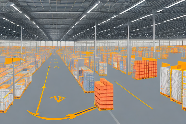 An amazon warehouse filled with various products