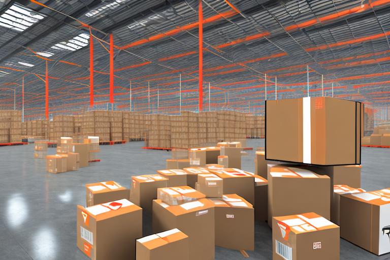 A warehouse filled with boxes