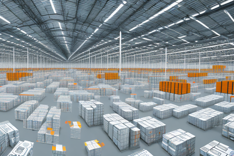 A vast warehouse with various sections