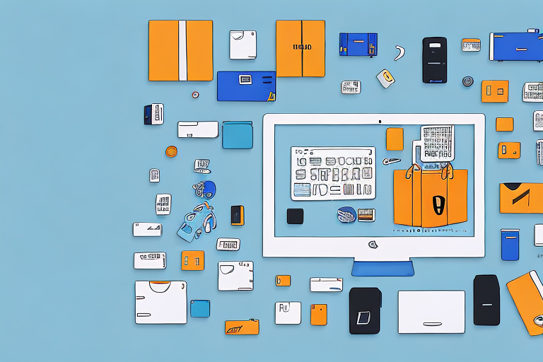 A computer screen displaying a complex inventory management system