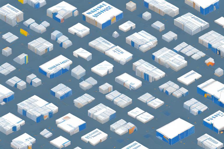 Multiple warehouses spread across a global map