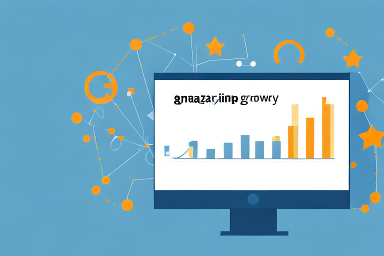 A computer screen displaying a graph chart indicating the growth of a ppc campaign