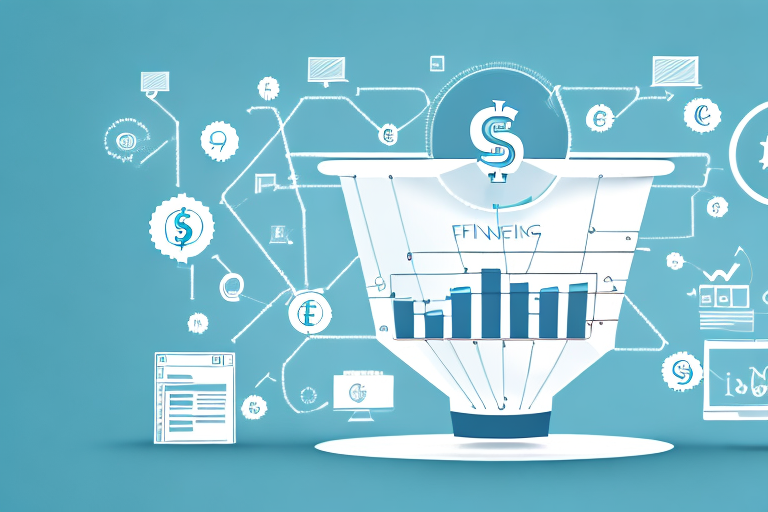 A digital marketing funnel symbolizing the process of ppc advertising on amazon