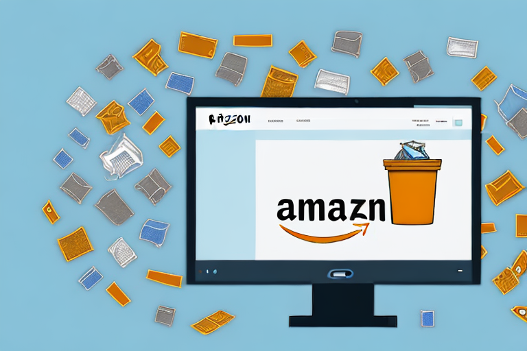 A computer screen displaying an amazon ppc campaign interface with a symbolic