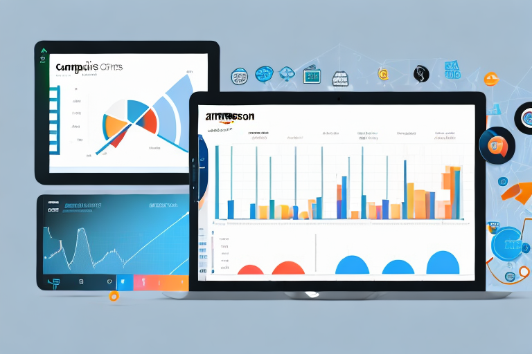 A computer screen displaying a dashboard with various graphs and charts