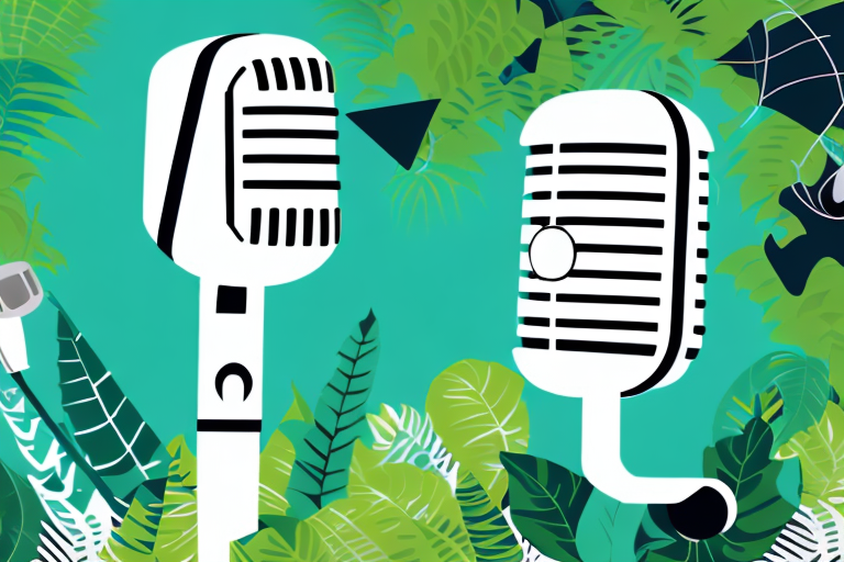 A microphone symbolizing a podcast