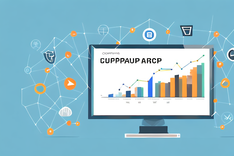 A computer screen showing a graph chart indicating ppc performance