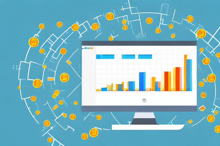 A computer screen showing a successful bar chart related to amazon ppc