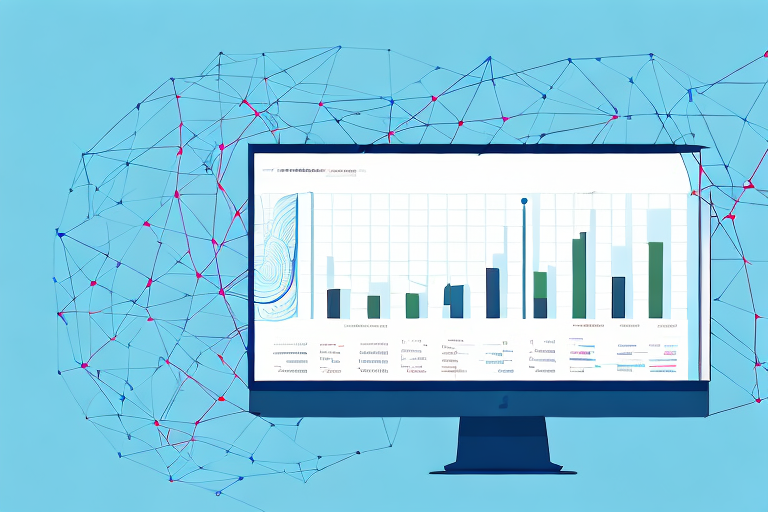 A computer screen with various charts and graphs depicting data analysis