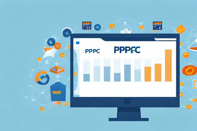 A computer screen displaying a chart of ppc statistics