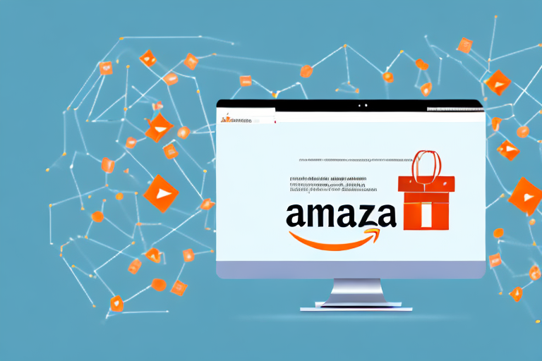 A computer screen displaying the alibaba website on one side and the amazon website on the other