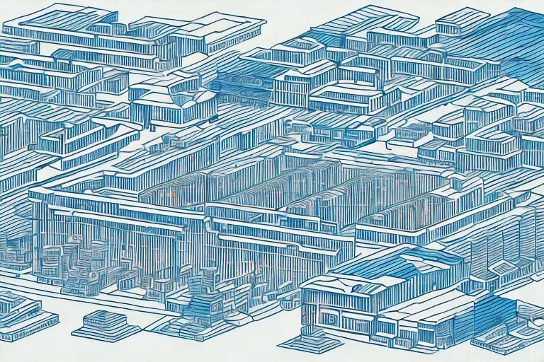 Two large warehouses