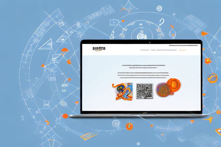 A digital interface showing alibaba's website on one side