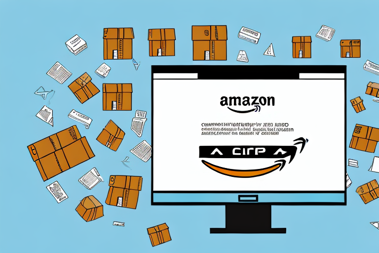 A computer screen showing the amazon website with an arrow pointing towards a sign-up button