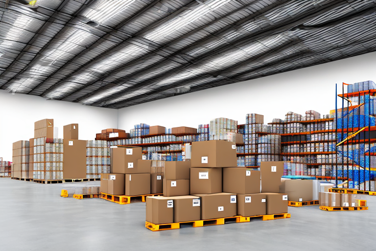 A warehouse filled with various types of products ready for shipment