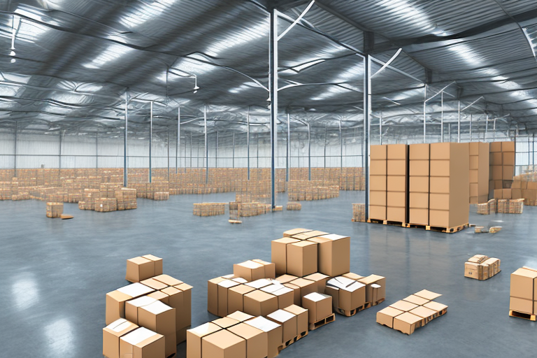 A warehouse filled with packages