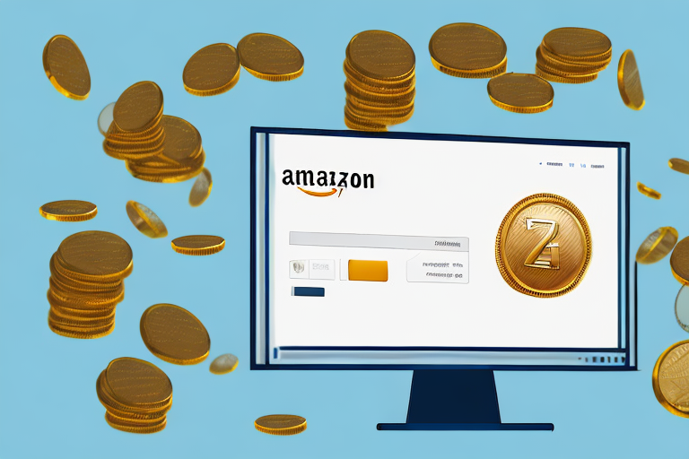 A computer screen displaying an amazon product listing with various optimization indicators like arrows and checkmarks