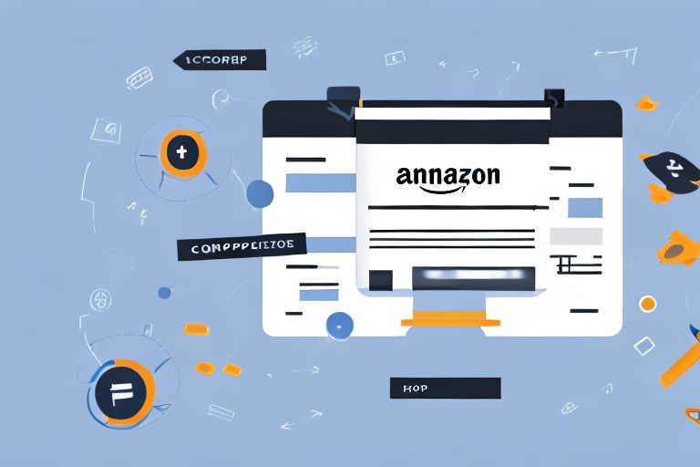 A computer screen showing the step-by-step process of creating a listing on amazon fba