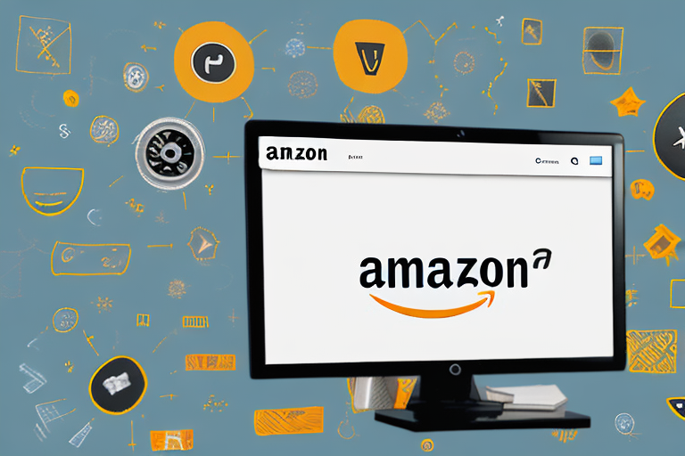 A computer screen showing an amazon product listing with highlighted sections indicating areas of improvement