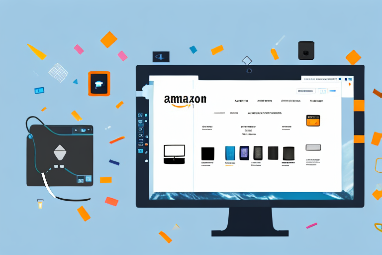 A computer screen displaying an interface of amazon's product listing page with various product images and details