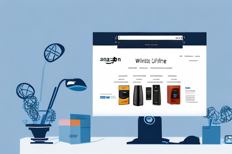 A computer screen displaying an amazon product listing page with various details like product images