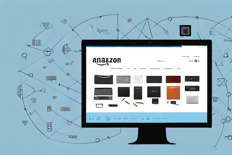 A computer screen displaying an amazon product page layout