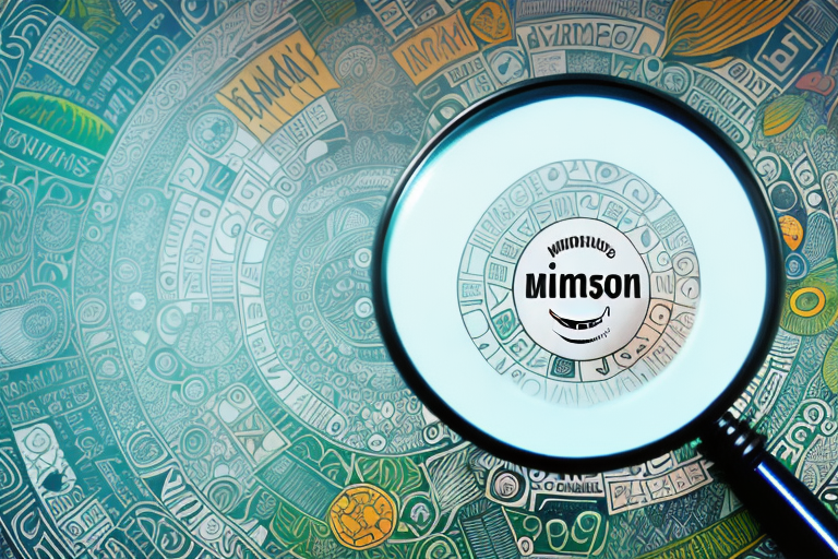 A magnifying glass hovering over a selection of symbolic icons representing different marketing strategies